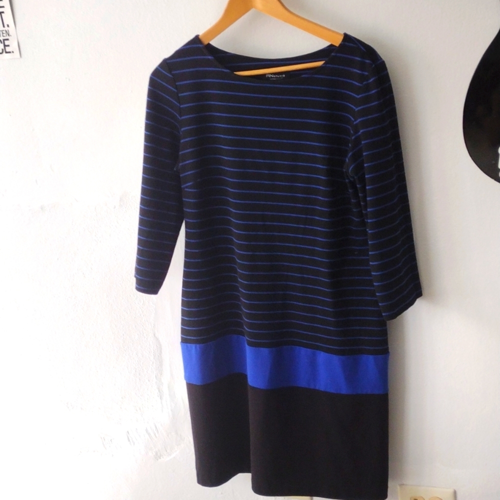 Striped sweater dress